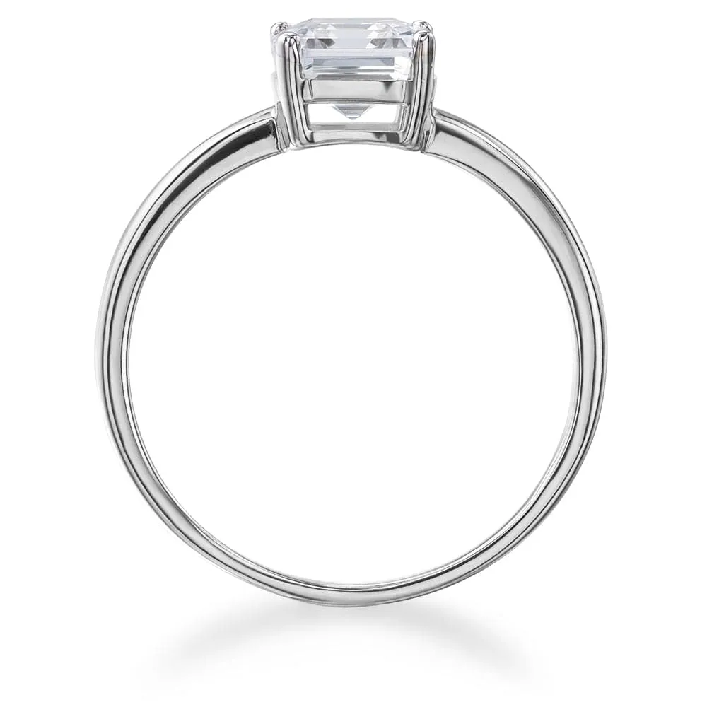 1 ct. Asscher Cut Solitaire Ring