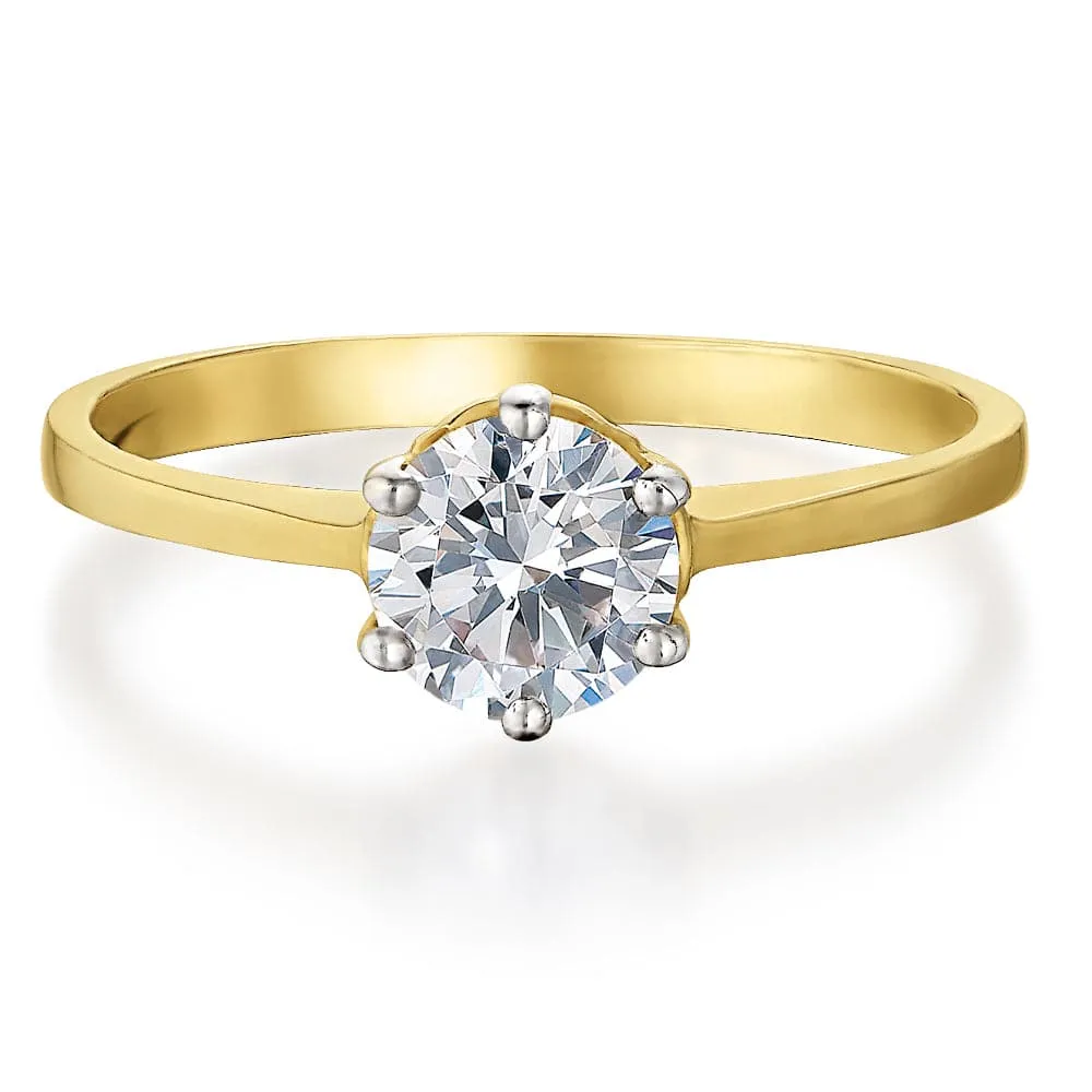 1 ct. Tulip Solitaire Ring