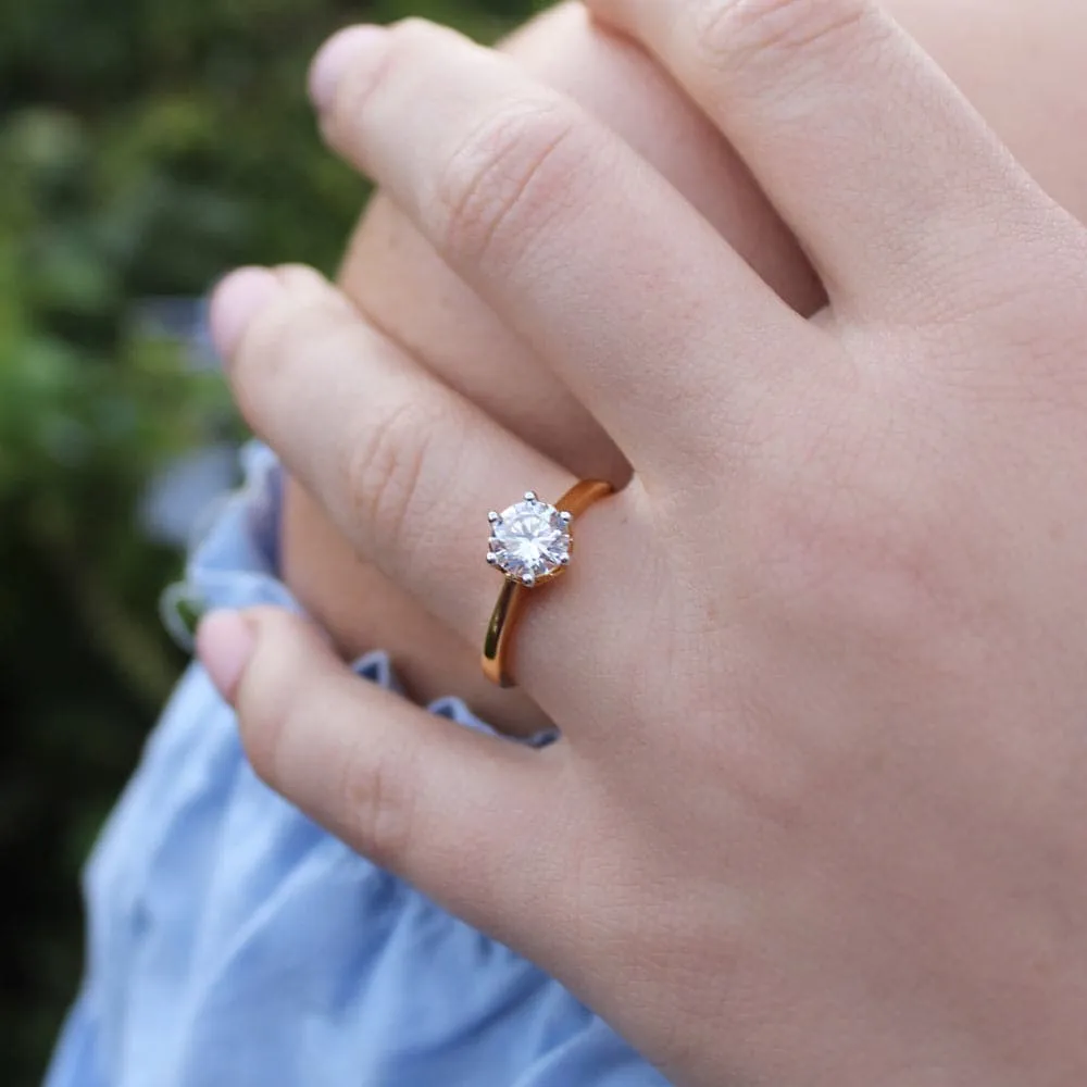1 ct. Tulip Solitaire Ring