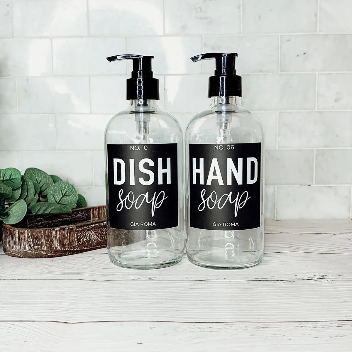 16oz Glass Clear | Black Label