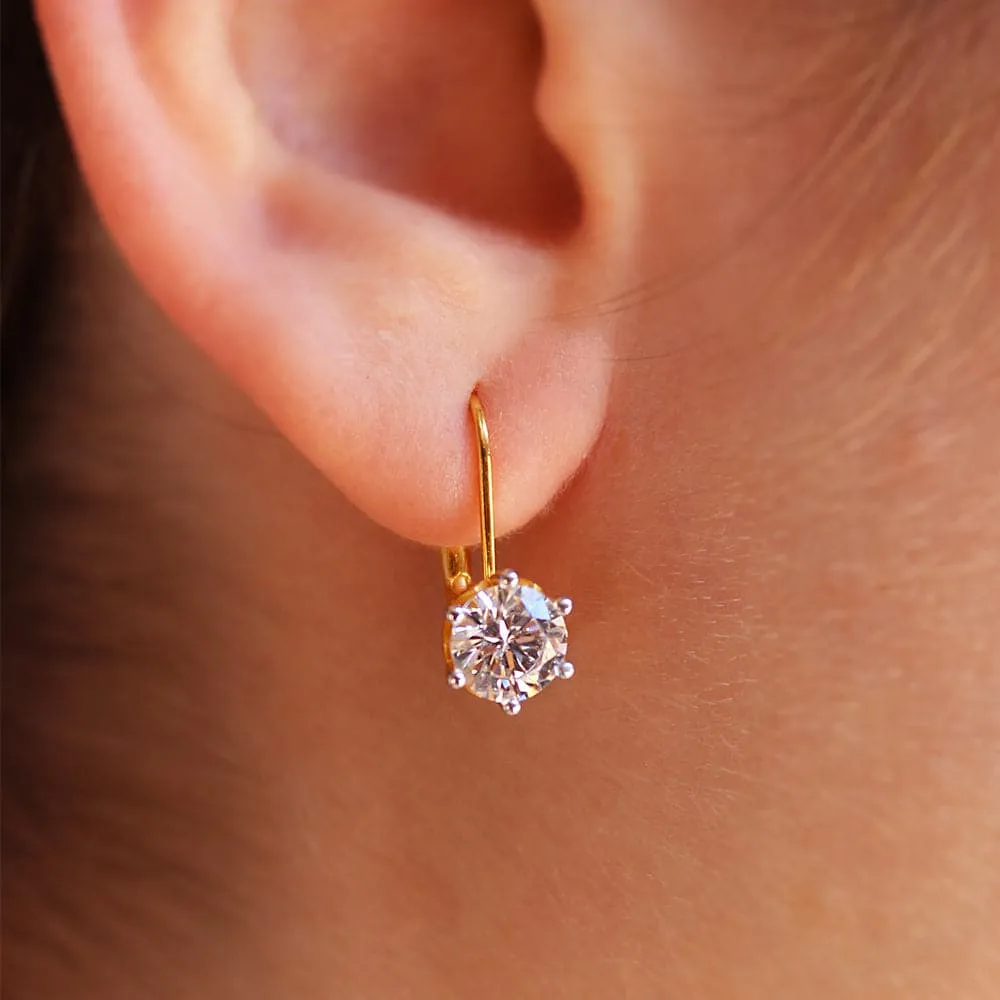 2 ct. t.w. Tulip Drop Earrings