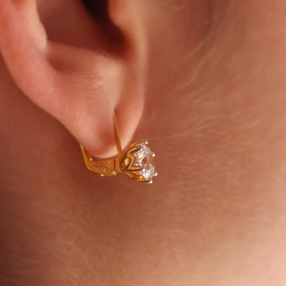 2 ct. t.w. Tulip Drop Earrings