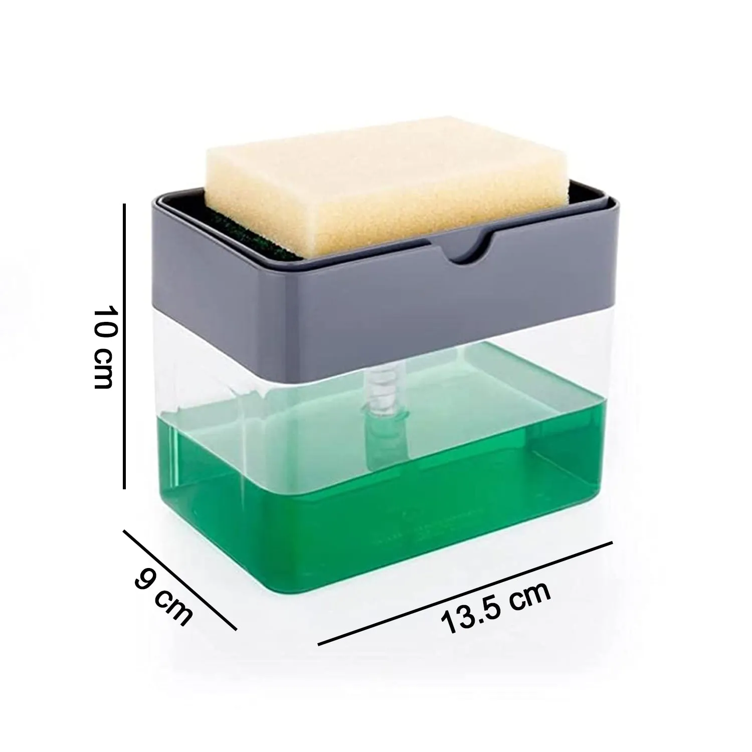 6267 2 in 1 Soap Dispenser for Dishwasher Liquid Holder , Liquid Dispenser Through Pump