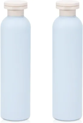 8.8 oz Travel Shampoo Bottles, Refillable Flip Cap Squeeze Bottles for Toiletries, Large Leakage-proof Travel Shampoo and Conditioner Bottles (Blue)