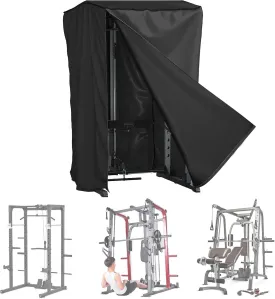 AKEfit Strength Training Cover, Waterproof & Dustproof Gym Rack Cover with Zipper,Fit for Indoor and Outdoor 69''Lx47''Wx84''H-Black