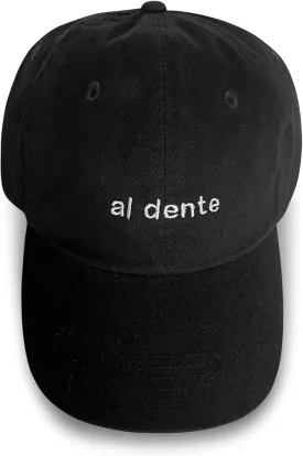 Al Dente Navy Baseball Cap, Funny Pasta & Italian Embroidered Hat, Perfect for Your Pasta Loving Friends, Italian Food Loving Friends, Italy Loving Friends