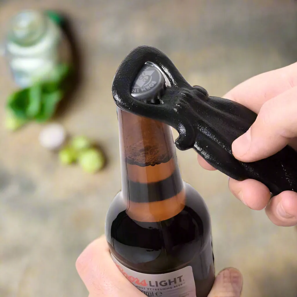Alchemy Black Cat Gothic Cast Iron Bottle Opener