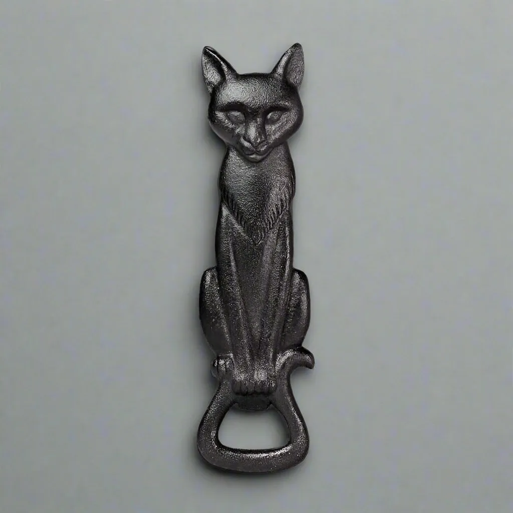 Alchemy Black Cat Gothic Cast Iron Bottle Opener