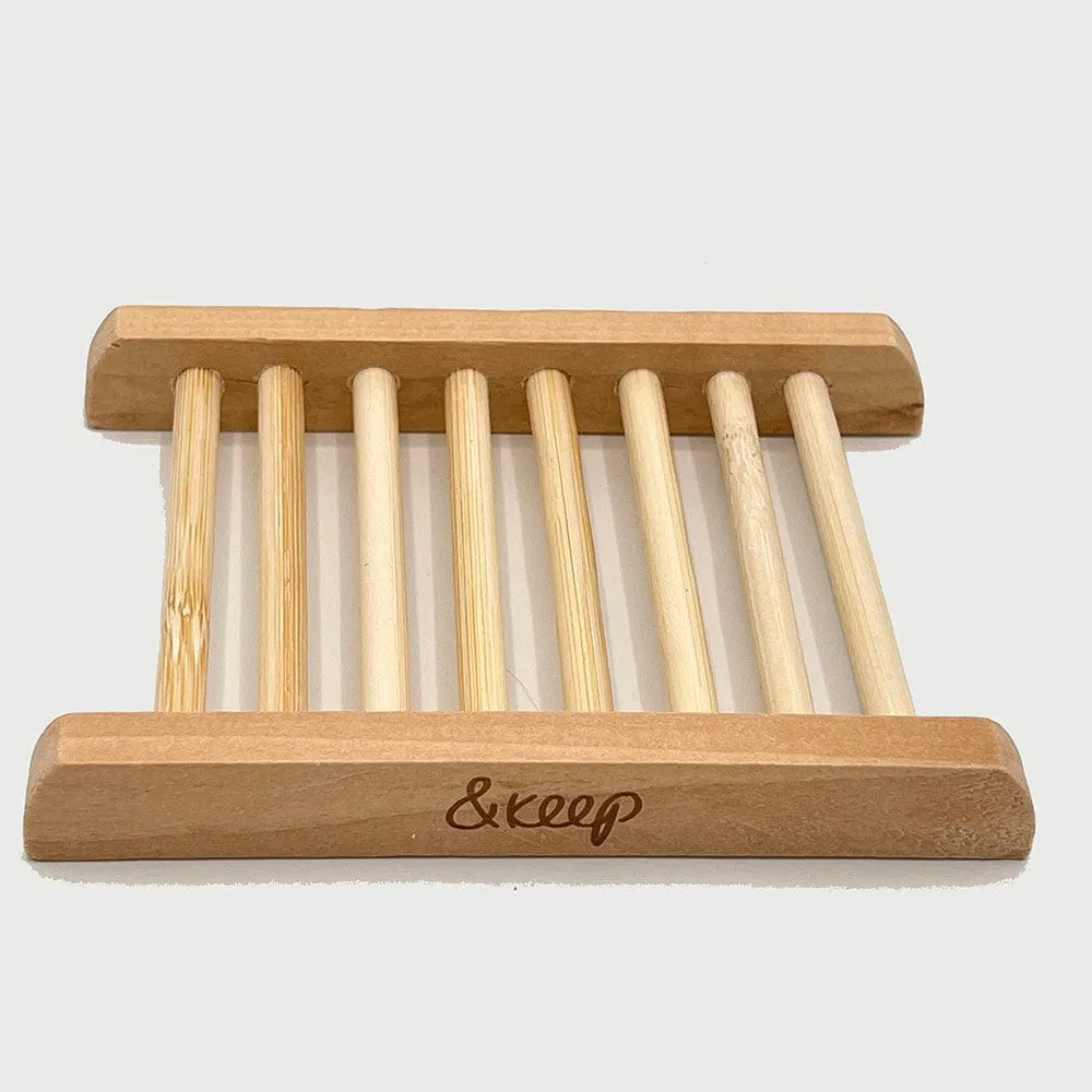 &Keep Wooden Soap Rack