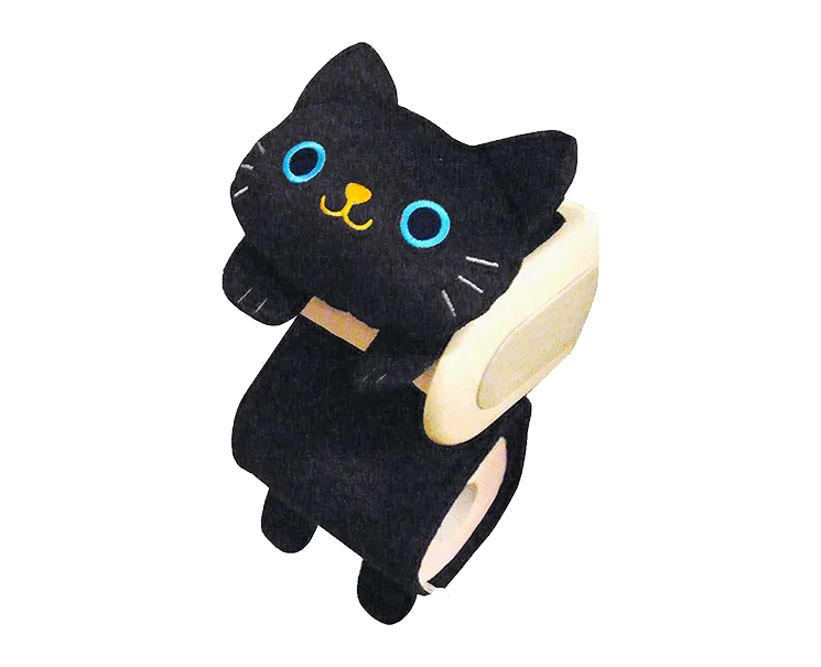 Black Cat Toilet Paper Holder