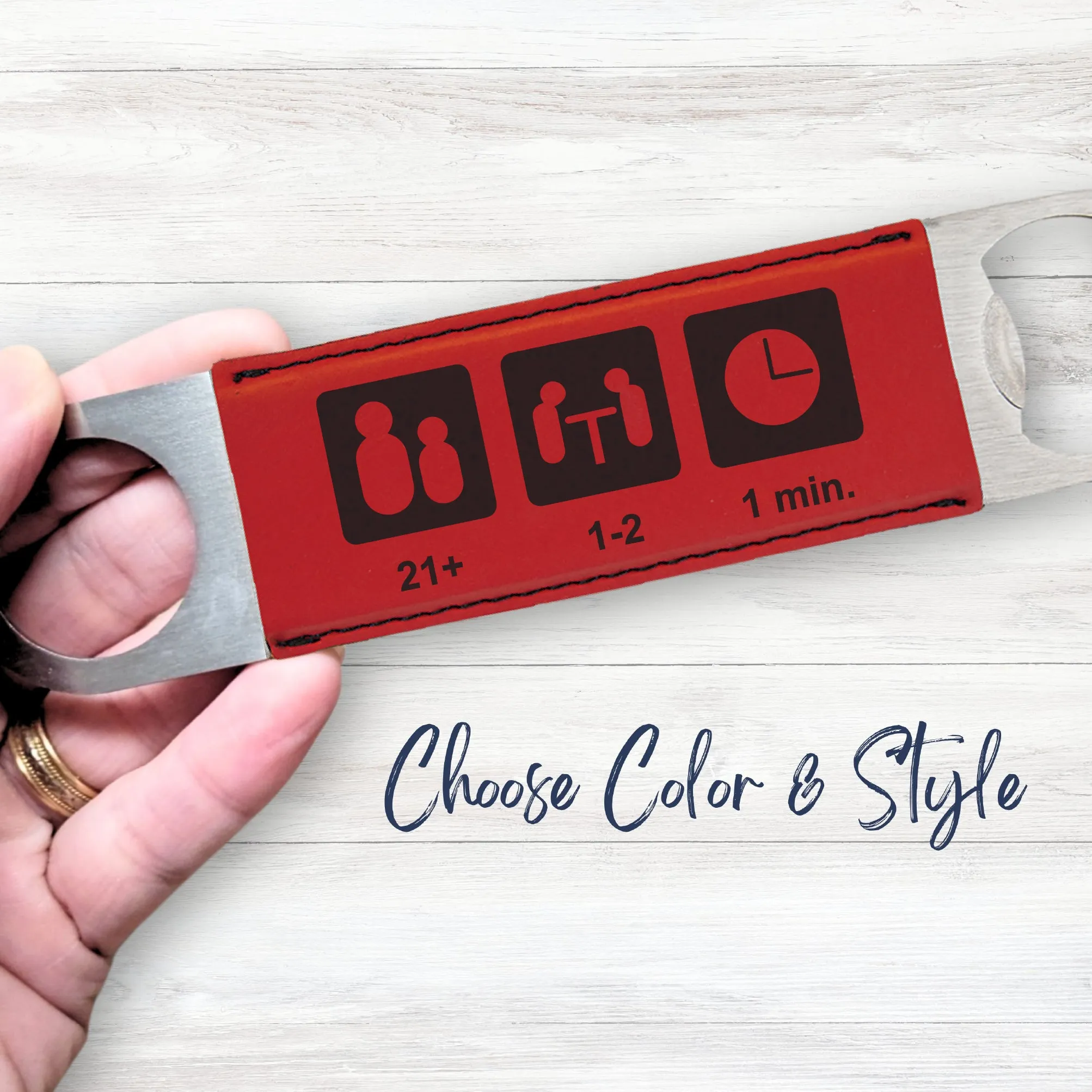 Board Game Info Bottle Opener