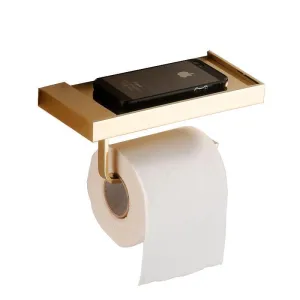 Brass Finished Bathroom Toilet Paper Holder Roll