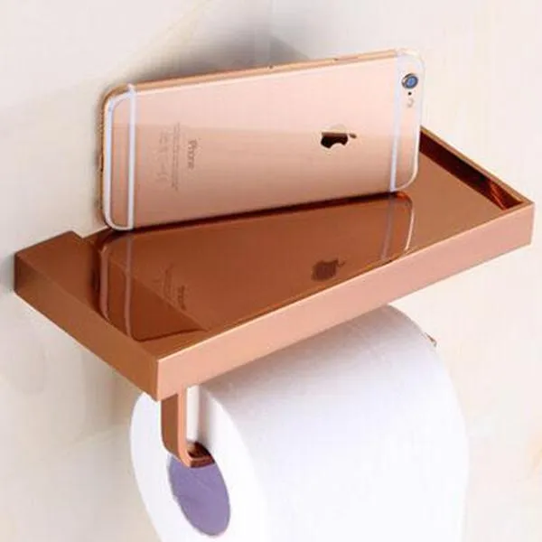 Brass Finished Bathroom Toilet Paper Holder Roll