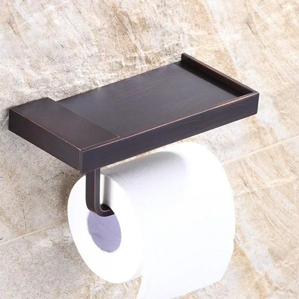 Brass Finished Bathroom Toilet Paper Holder Roll