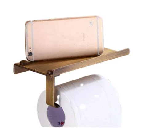 Brass Finished Bathroom Toilet Paper Holder Roll