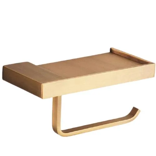 Brass Finished Bathroom Toilet Paper Holder Roll