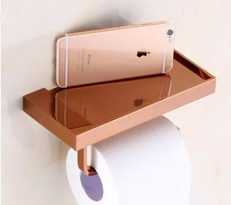 Brass Finished Bathroom Toilet Paper Holder Roll