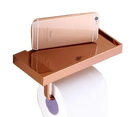 Brass Finished Bathroom Toilet Paper Holder Roll