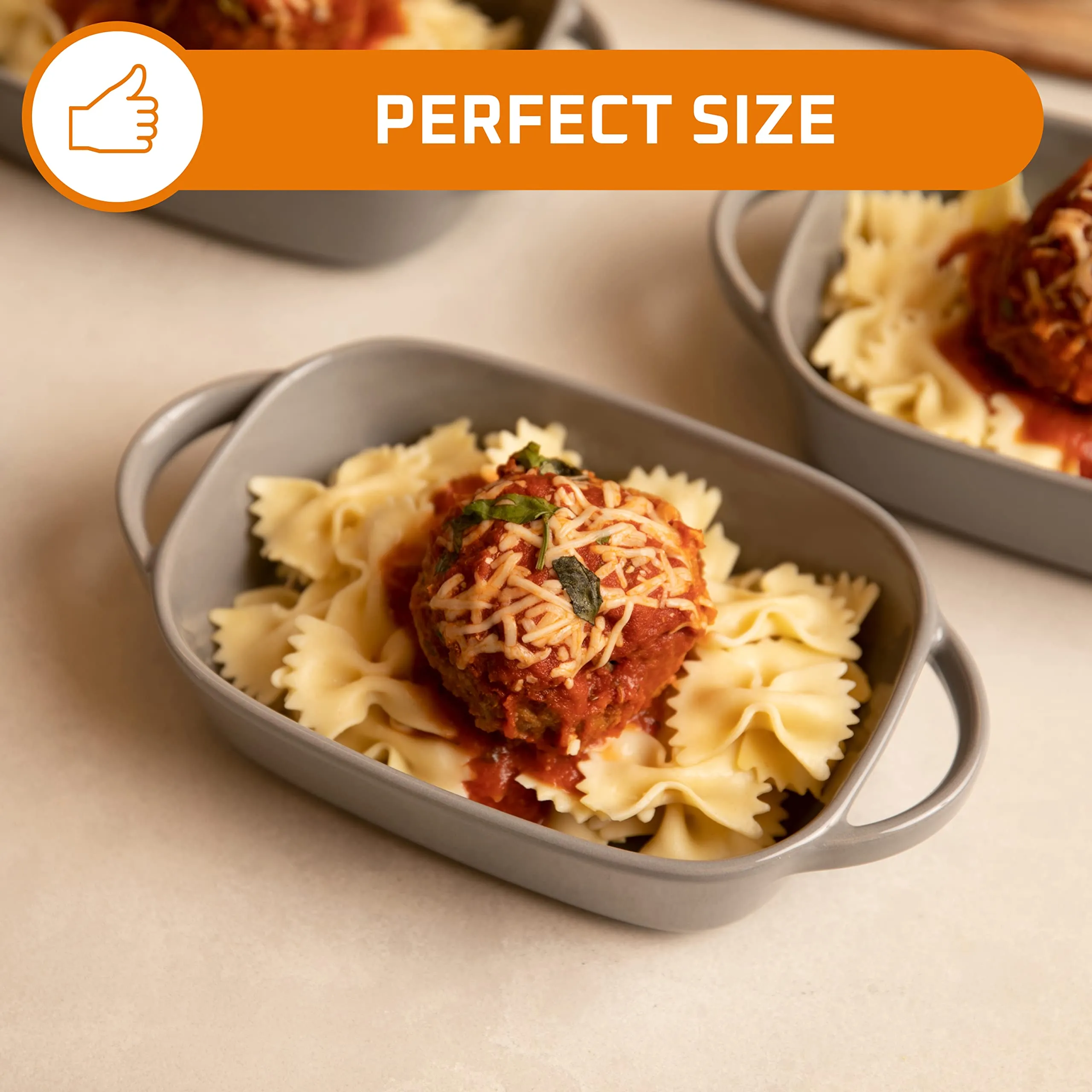 Bruntmor Set Of 4 Porcelain 7"x5" Baking Dish Oven Safe Roasting Lasagna Pan Small