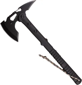 Camping Axe, Chopping Hatchet with Awl, Tactical Tomahawk with Hammer, Stainless Steel Axe for Outdoor Camping Hiking Garden