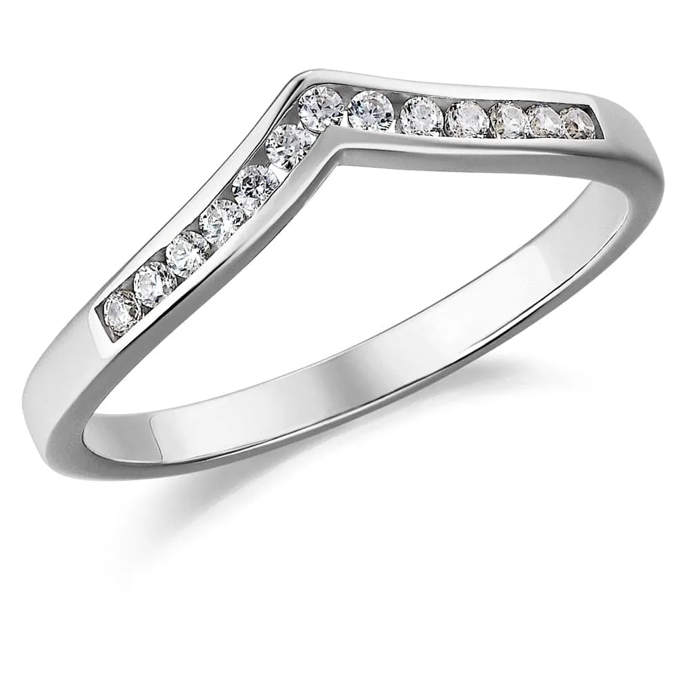 Channel Wishbone Ring