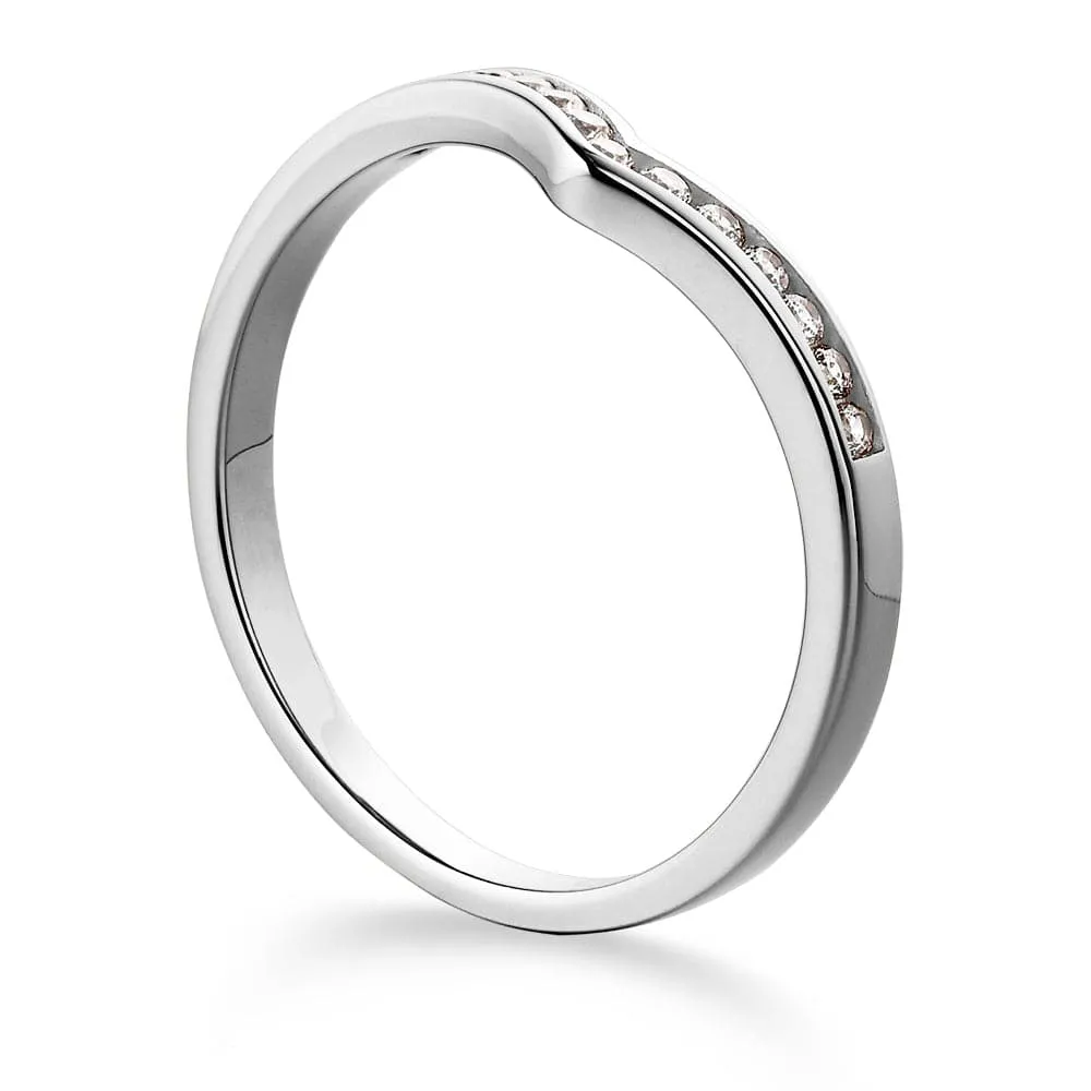 Channel Wishbone Ring