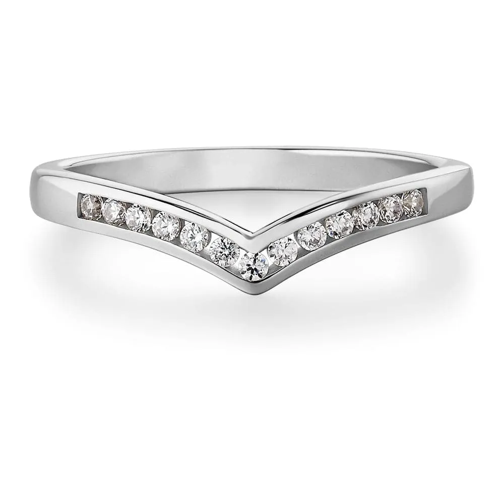 Channel Wishbone Ring