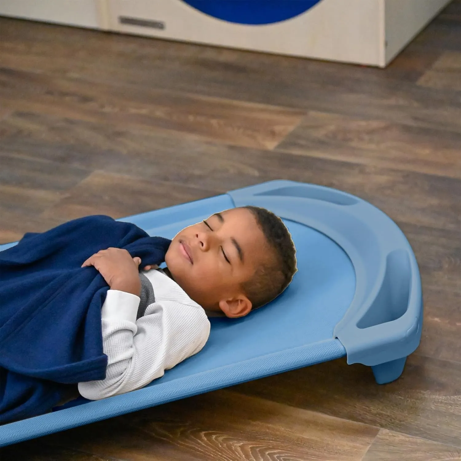Childrens Factory SpaceLine Nap Cot, Kids Daycare and Preschool Sleeping Cot, Standard Size, Wedgewood