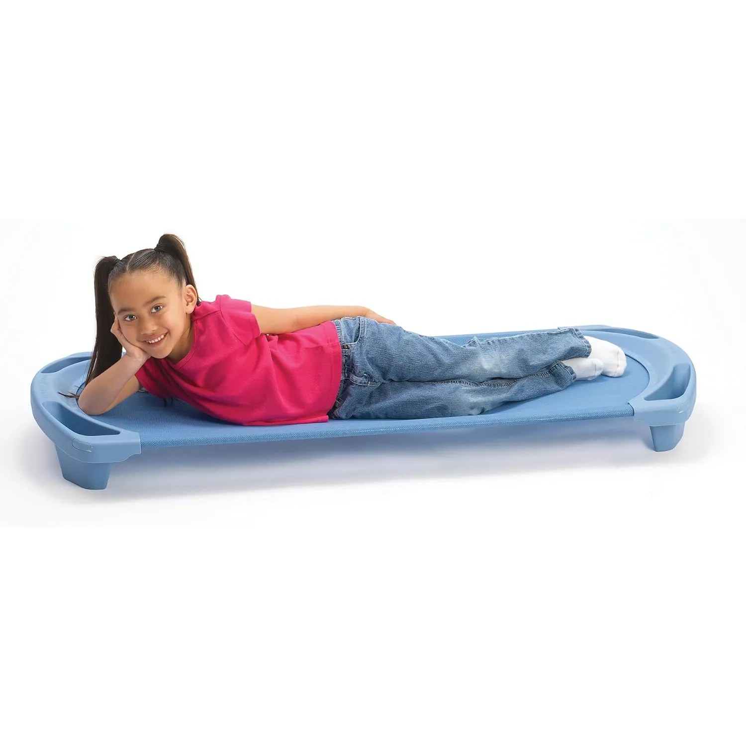 Childrens Factory SpaceLine Nap Cot, Kids Daycare and Preschool Sleeping Cot, Standard Size, Wedgewood