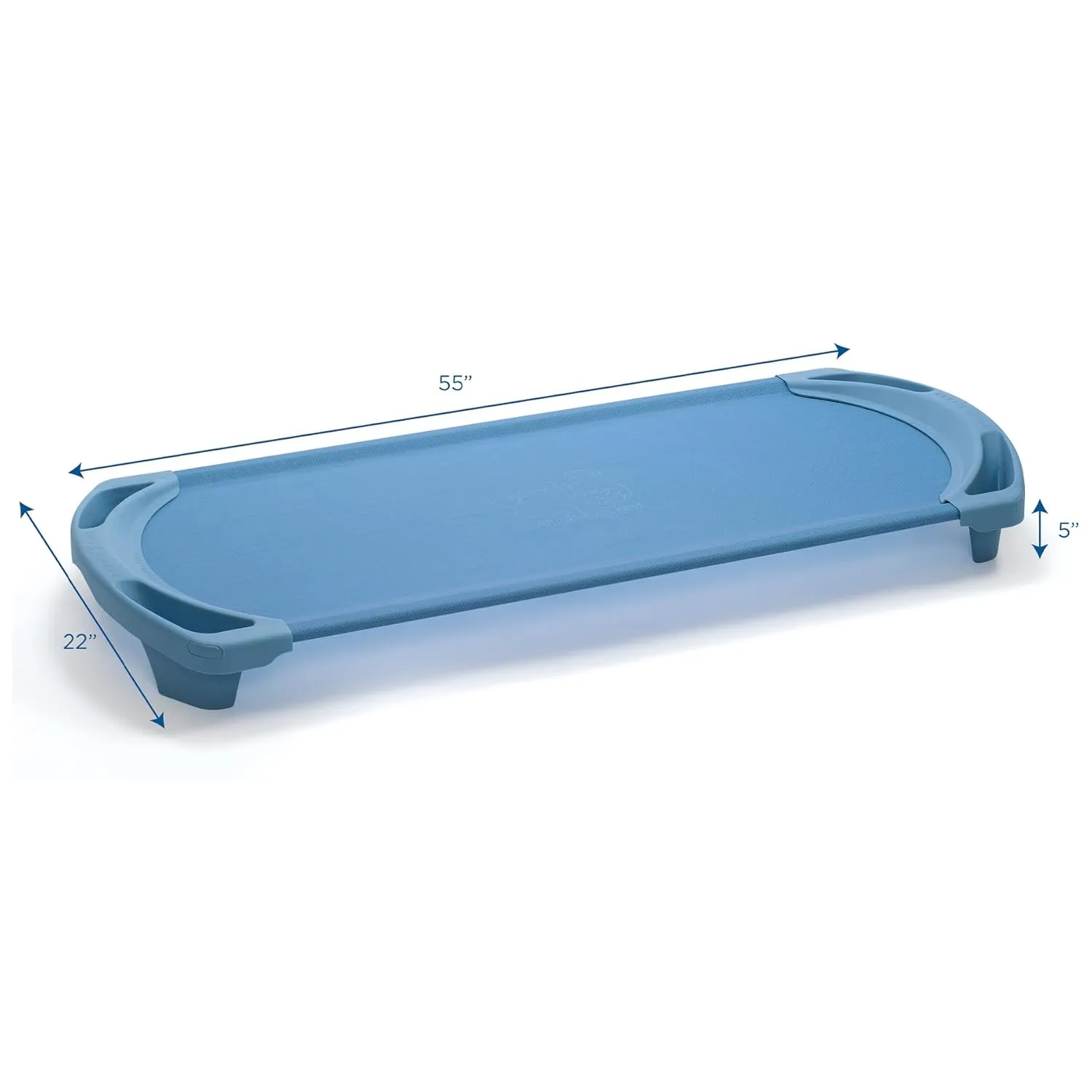 Childrens Factory SpaceLine Nap Cot, Kids Daycare and Preschool Sleeping Cot, Standard Size, Wedgewood