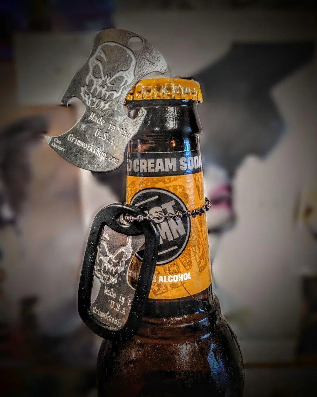 Dog Tag Bottle Opener Necklace and Can Opener