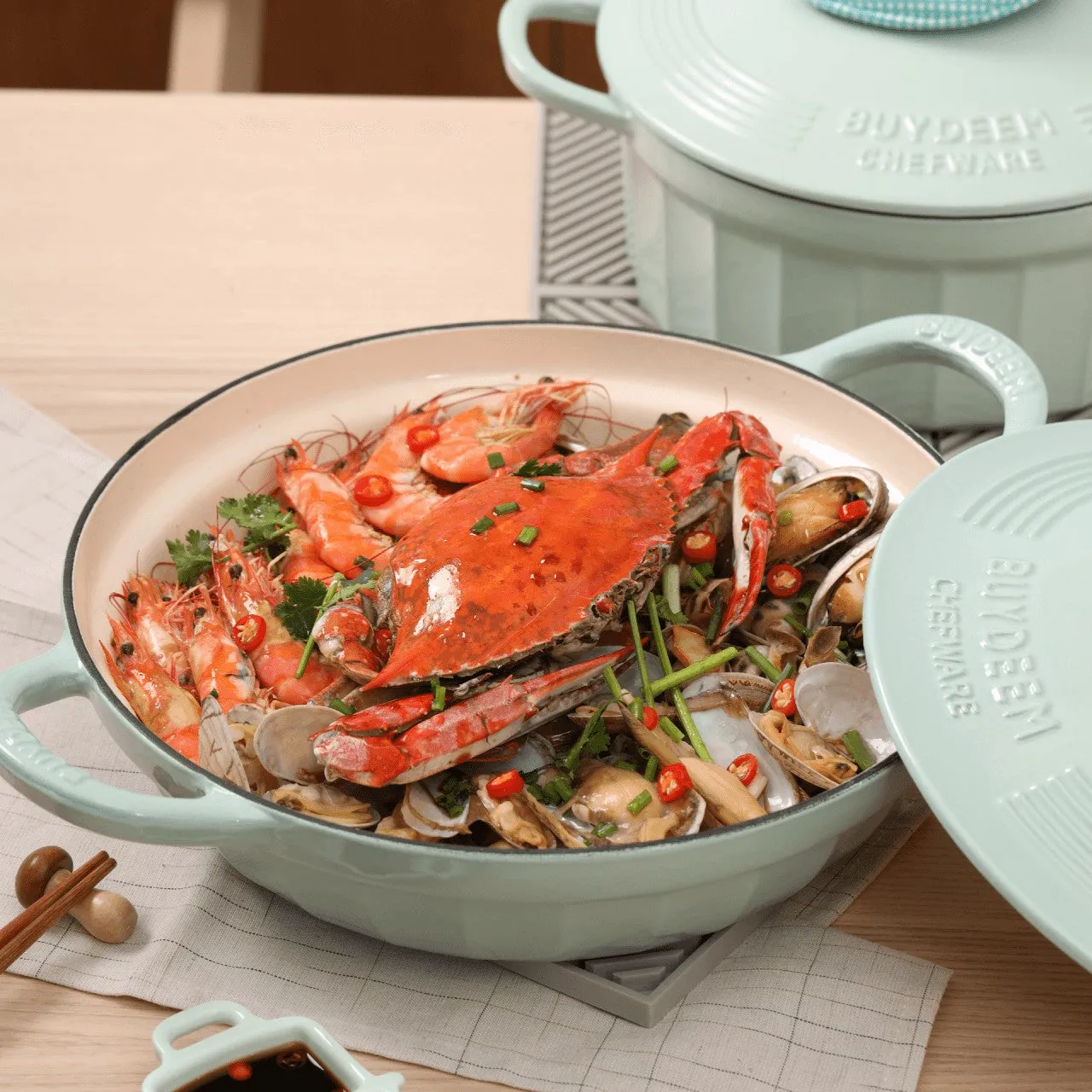 Enameled Cast Iron Dutch Oven 3.5QT