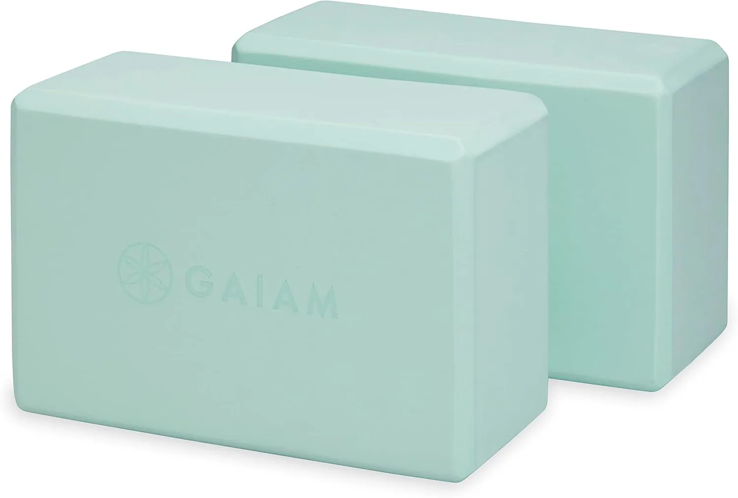 Gaiam Yoga Block - Supportive Latex-Free Eva Foam - Soft Non-Slip Surface with Beveled Edges for Yoga, Pilates, Meditation - Yoga Accessories for Stability, Balance, Deepen Stretches