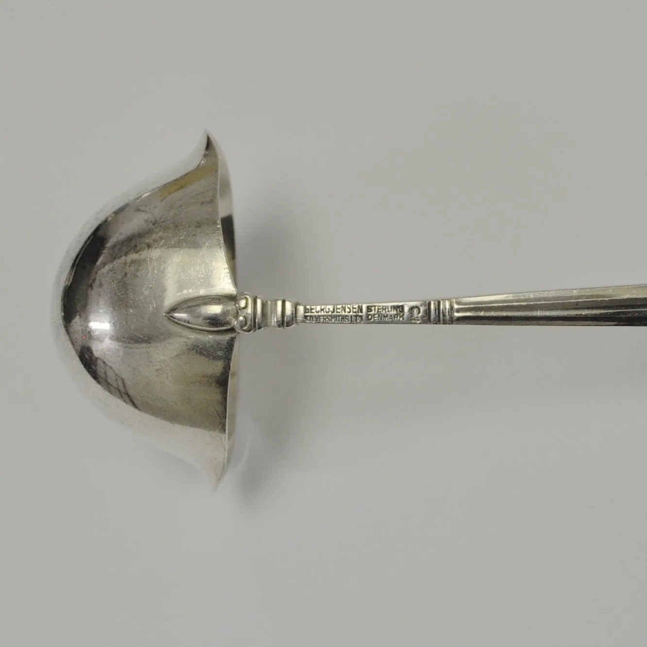 Georg Jenson Danish Sterling Silver Acorn Soup Ladle