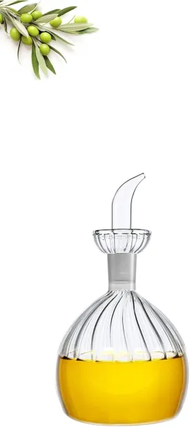 HAIZEEN 5 oz/150 ml Olive Oil & Vinegar Dispenser with Non Drip Spout - Dispensing Bottle for Kitchen, BBQ and Bathroom