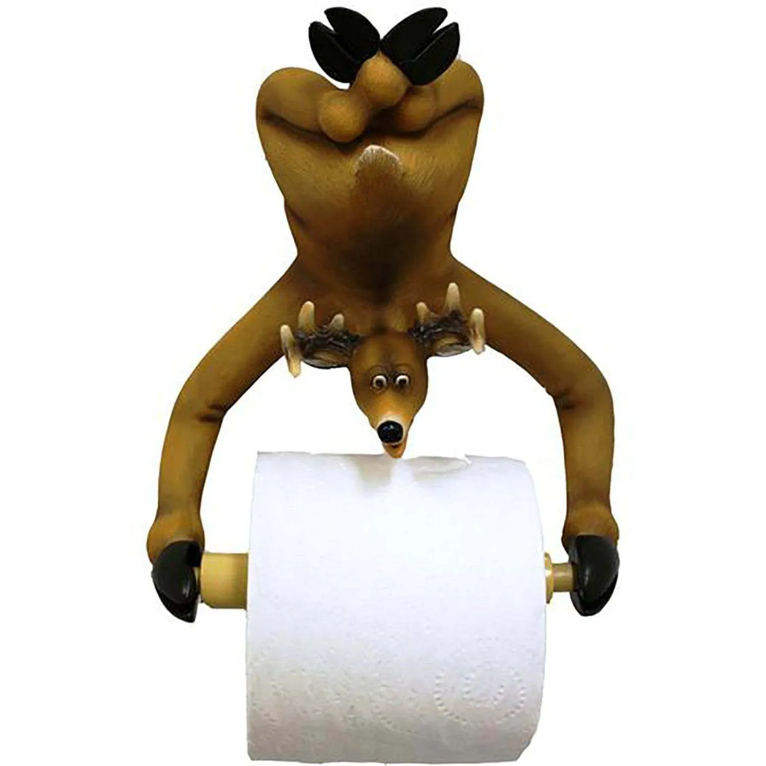 Hanging Deer Toilet Paper Holder