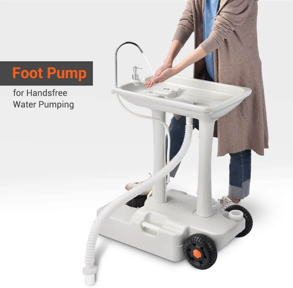 HomeStead Appliance Portable Sink With Dual Faucets