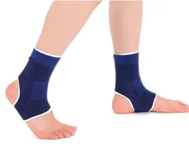 Kids Compression Ankle Brace-Ankle Tendon Support-Plantar Fasciitis Sock for Girls Boys, Children Arch Support Sleeve Night Splint for Pain Relief for Running, Dance,Basketball and More(1 pair)