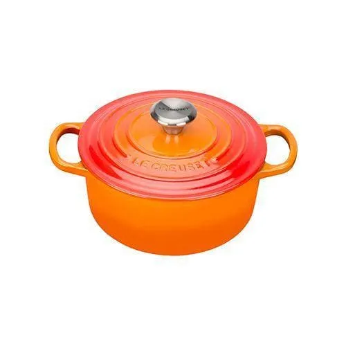 Le Creuset Signature Cast Iron Round Casserole Volcanic 18cm