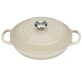 Le Creuset Signature Cast Iron Shallow Casserole Almond