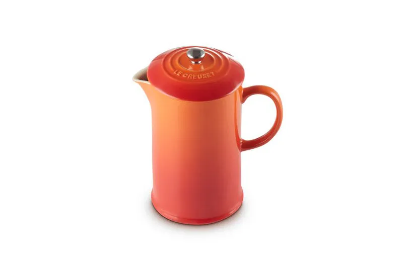 Le Creuset Stoneware Cafetiere with Metal Press 1L Volcanic