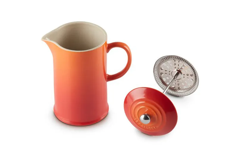 Le Creuset Stoneware Cafetiere with Metal Press 1L Volcanic