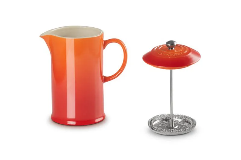 Le Creuset Stoneware Cafetiere with Metal Press 1L Volcanic