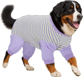 LovinPet Dog Recovery Suit for Large Medium Dogs - Professional Dog Recovery Suit Abdominal Wound Surgical Clothes Post-Operative Vest E-Collar Alternative Cut-Out Design of Abdomen,XXL