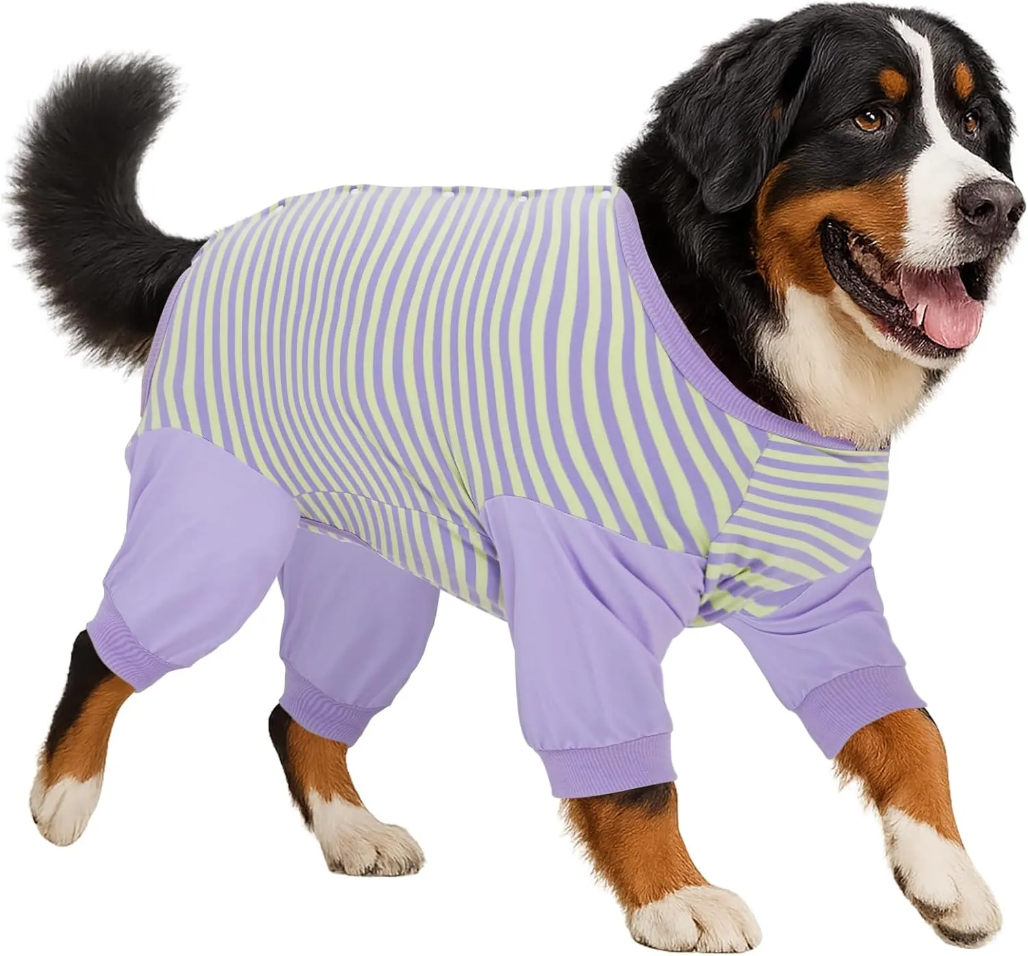 LovinPet Dog Recovery Suit for Large Medium Dogs - Professional Dog Recovery Suit Abdominal Wound Surgical Clothes Post-Operative Vest E-Collar Alternative Cut-Out Design of Abdomen,XXL