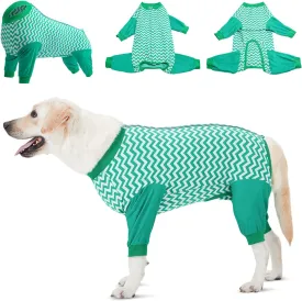 LovinPet Dog Recovery Suit for Large Medium Dogs - Wound Protective Surgical E-Collar Alternative Recovery Bodysuit for Abdominal Wounds After Surgery Dog Onesies Cut-Out Design of Abdomen,XXL