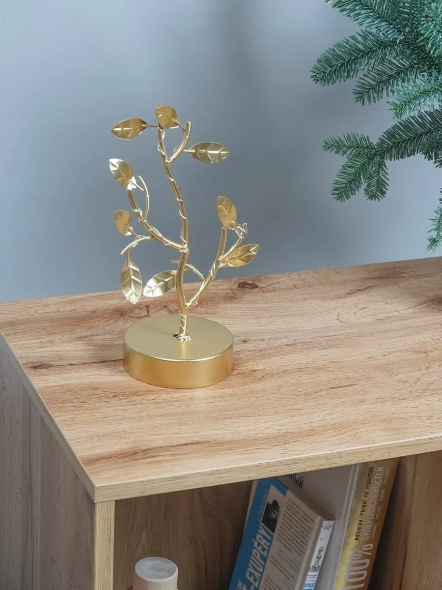 Metal Nordic Golden LED Tree Leaf(SA2405-15)