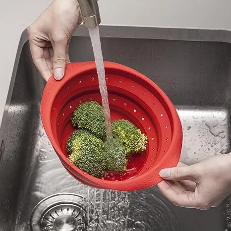 Non-Scratch Collapsible Colander