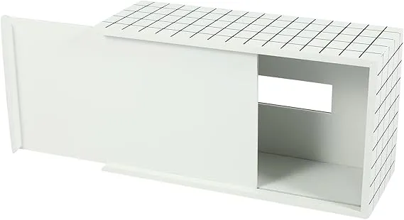 Nordic Style Wooden Tissue Box-Line Gird(SA2405-26)