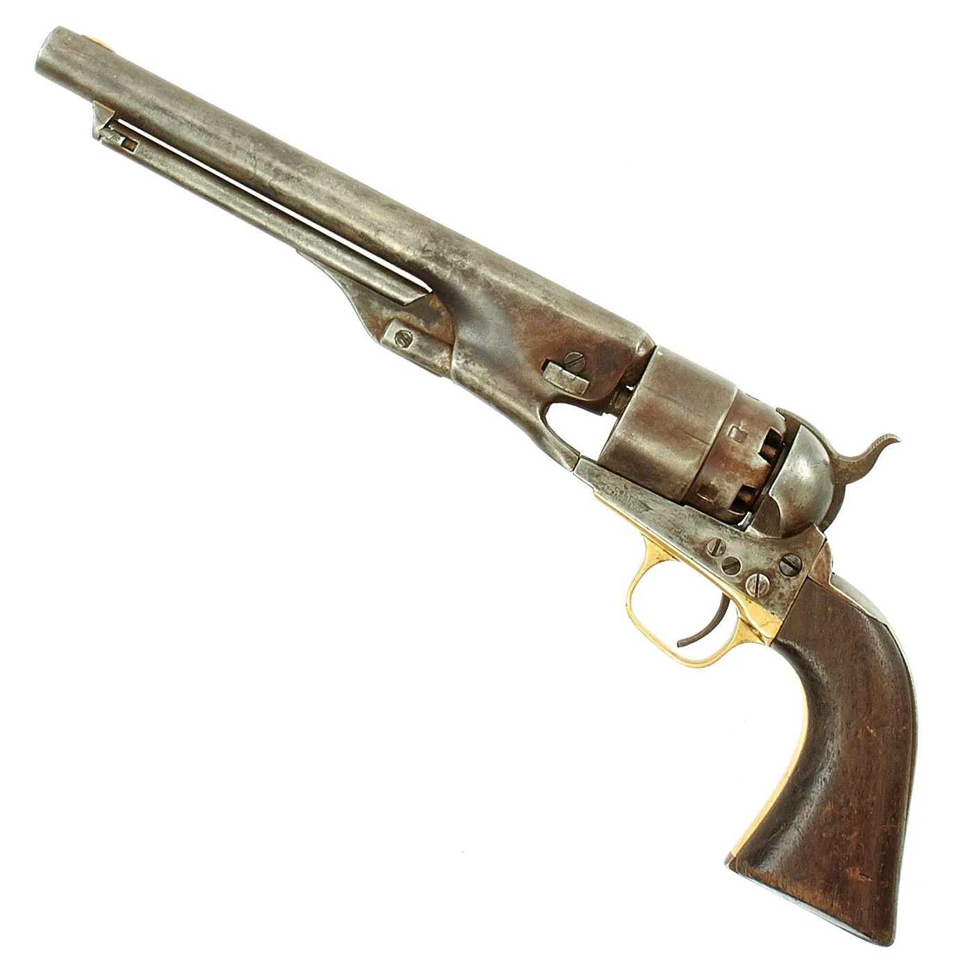 Original U.S. Civil War Colt Model 1860 Army Four Screw Revolver Manufactured in 1861 - Serial No 23625